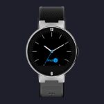 Black Dial Leather Strap