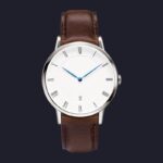 Gold on Black Leather strap